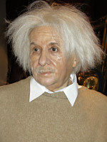 Albert Einstein - vaxdocka p Madame Tussauds i London