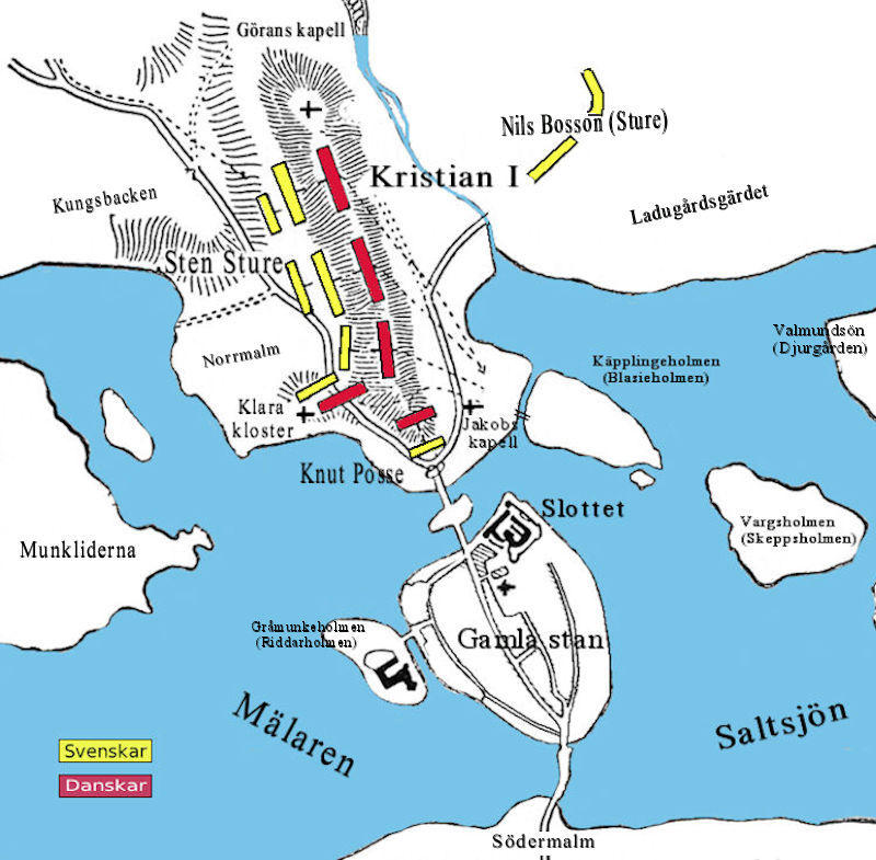 Karta över slaget vid brunkeberg