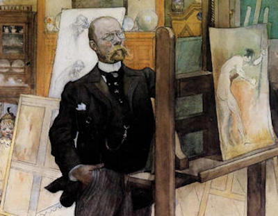 Självporträtt av Carl Larsson