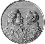 medalj med Karl Filip Vasa till h�ger