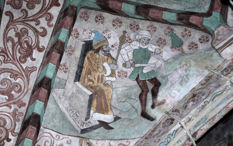 Albertus Pictors kalkmålning i Härnevi kyrka