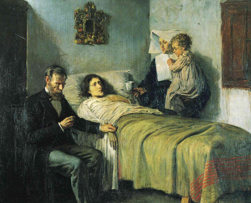 Science and Charity' målad 1897, Picasso var då sexton år gammal