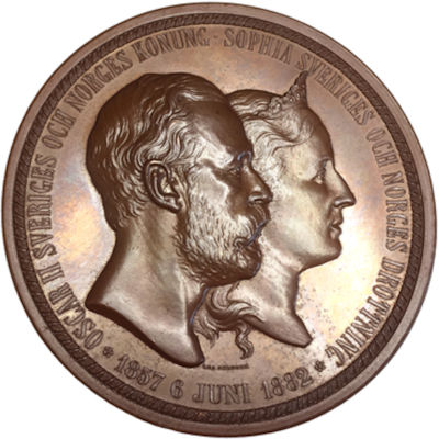 Oscar II & Sofias silverbr�llop 1882